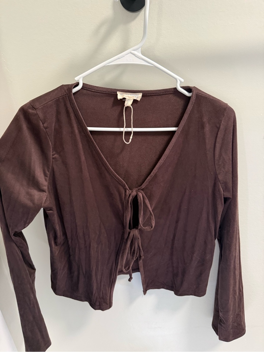 Trendy tie front top